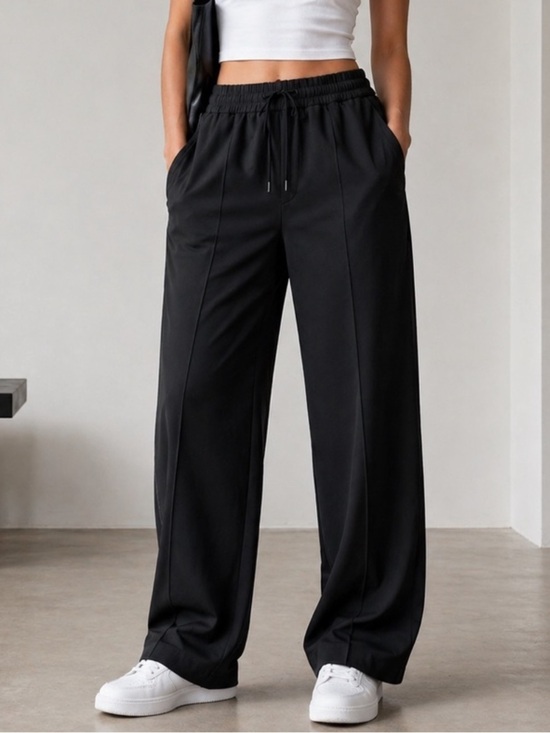 Athleta Pants - Athleta Black Travel Pants Elastic Waist XS NWT